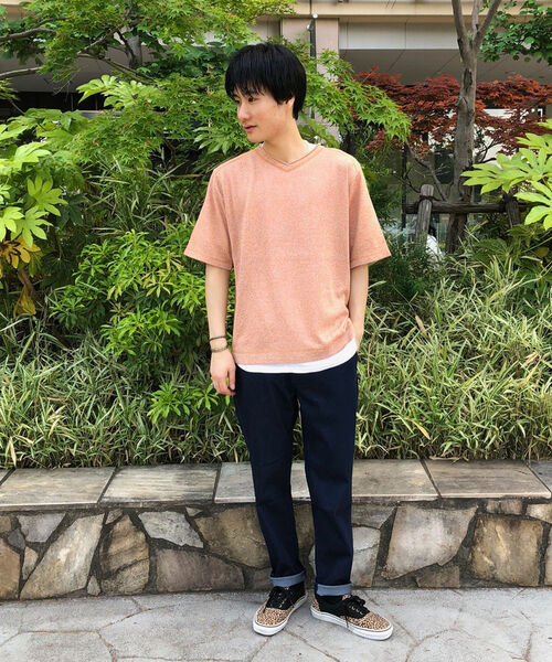 GLOSTER(グロスター)の「12G CHARIOTレイヤードニット 半袖Tシャツ付(ニット/セーター・メンズ・イエロー/オレンジ/グレー/ネイビー/ライトグレー・M/L/S)」の22枚目の写真