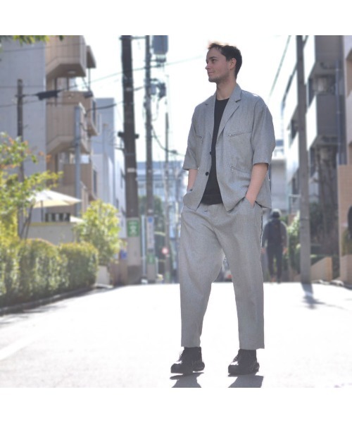 HARLEM ROUNGE(ハーレムラウンジ)の「Harlem Rounge/六分袖テーラードジャケット(テーラードジャケット・メンズ・ブラック/グレー・MEDIUM/LARGE)」の9枚目の写真