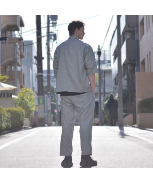 HARLEM ROUNGE(ハーレムラウンジ)の「Harlem Rounge/六分袖テーラードジャケット(テーラードジャケット・メンズ・ブラック/グレー・MEDIUM/LARGE)」の11枚目の写真