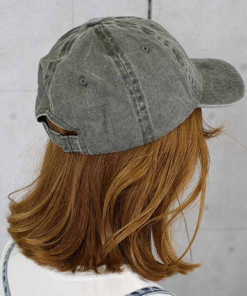 DAY CLOSET（デイ クローゼット）の「ウォッシュ加工シンプルキャップ（キャップ・レディース・ブラック/ベージュ/ネイビー/ブラウン/グレー/レッド/カーキ/ブルー/ブルー系その他/マスタード/オレンジ・ONE SIZE）」の5枚目の写真