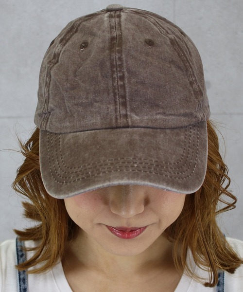 DAY CLOSET（デイ クローゼット）の「ウォッシュ加工シンプルキャップ（キャップ・レディース・ブラック/ベージュ/ネイビー/ブラウン/グレー/レッド/カーキ/ブルー/ブルー系その他/マスタード/オレンジ・ONE SIZE）」の21枚目の写真