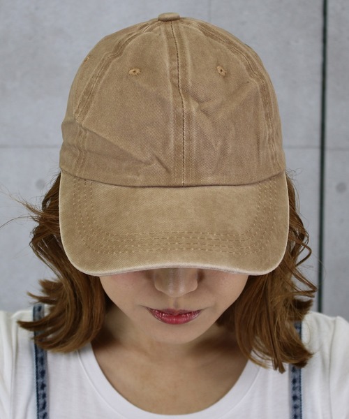 DAY CLOSET（デイ クローゼット）の「ウォッシュ加工シンプルキャップ（キャップ・レディース・ブラック/ベージュ/ネイビー/ブラウン/グレー/レッド/カーキ/ブルー/ブルー系その他/マスタード/オレンジ・ONE SIZE）」の12枚目の写真