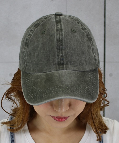 DAY CLOSET（デイ クローゼット）の「ウォッシュ加工シンプルキャップ（キャップ・レディース・ブラック/ベージュ/ネイビー/ブラウン/グレー/レッド/カーキ/ブルー/ブルー系その他/マスタード/オレンジ・ONE SIZE）」の17枚目の写真