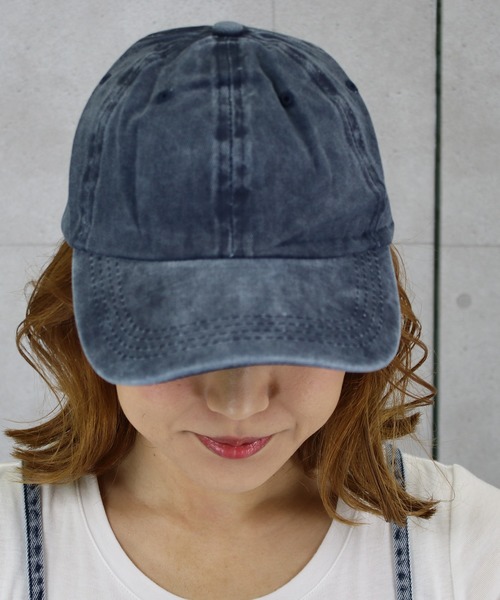 DAY CLOSET（デイ クローゼット）の「ウォッシュ加工シンプルキャップ（キャップ・レディース・ブラック/ベージュ/ネイビー/ブラウン/グレー/レッド/カーキ/ブルー/ブルー系その他/マスタード/オレンジ・ONE SIZE）」の15枚目の写真