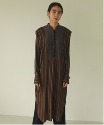 TODAYFUL | シルクストライプドレス(ワンピース)