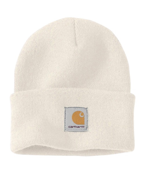 Carhartt（カーハート）の「CARHARTT-  ACRYLIC WATCH HAT（ニットキャップ/ビーニー・メンズ・グリーン/ホワイト/ブラック/ブラウン/オレンジ/グレー・FREE）」の2枚目の写真