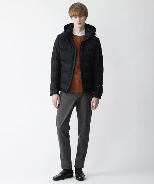 未使用級 LL ブラックレーベルクレストブリッジ ダウンコート シャドーチェック DOWN JACKETS｜BLACK LABEL CRESTBRIDGE(ブラックレーベル