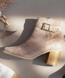 KOBE LETTUCE | アンクルベルトサイドジップショートブーツ(ブーツ)