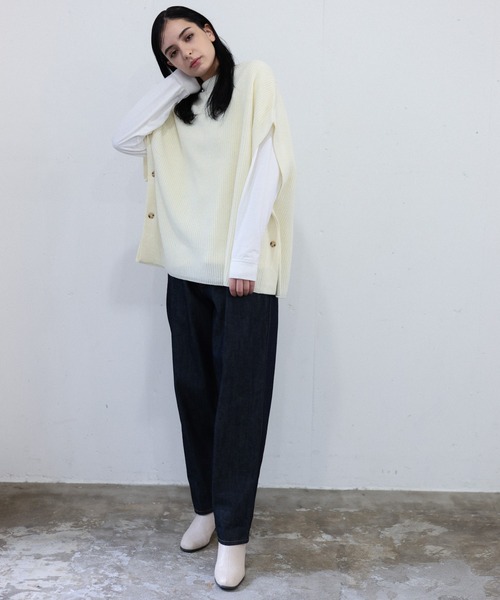 Drawer ニットベスト　ポンチョ J.PRESS YORK STREET ベスト ジレ 「UNISEX」チルデンニット