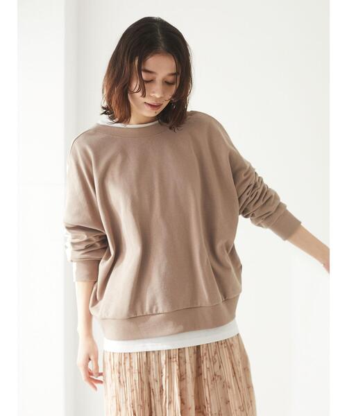 RAY CASSIN FAVORI(レイカズンフェバリ)の「・RAY CASSIN FAVORI SET2点 2wayプル×ロンT*★(Tシャツ/カットソー・レディース・チャコールグレー/ブルー/モカ/ミント・FREE)」の7枚目の写真