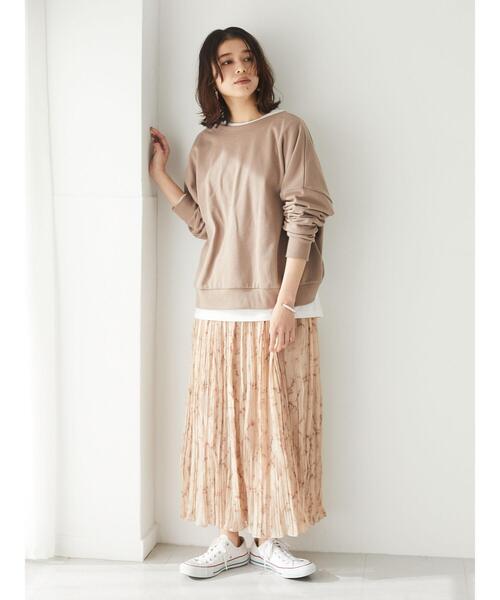 RAY CASSIN FAVORI(レイカズンフェバリ)の「・RAY CASSIN FAVORI SET2点 2wayプル×ロンT*★(Tシャツ/カットソー・レディース・チャコールグレー/ブルー/モカ/ミント・FREE)」の10枚目の写真