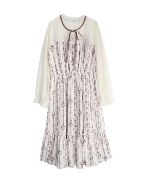 セール ローズブーケストライプｏｐ ワンピース Axes Femme Poetique アクシーズファムポエティック のファッション通販 Zozotown