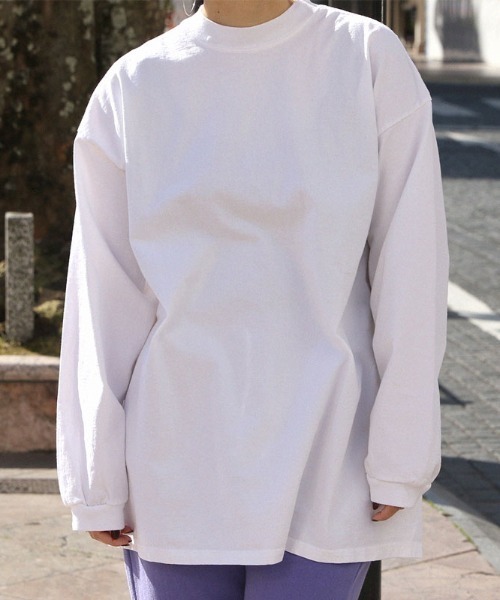 THE SHINZONE(ザ シンゾーン)の「Shinzone HI-NECK LONG T-SHIRTS 20SMSCU09(Tシャツ/カットソー・レディース・ホワイト/ベージュ・X-SMALL/X-LARGE/FREE)」の3枚目の写真