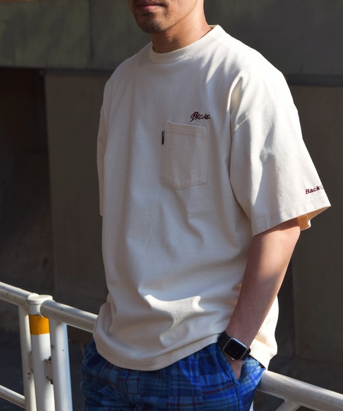 Back Channel（バックチャンネル）の「WIDE POCKET T（Tシャツ/カットソー・メンズ・ブルー/グリーン/オフホワイト/オレンジ・LARGE/MEDIUM/XX-LARGE/X-LARGE）」の2枚目の写真