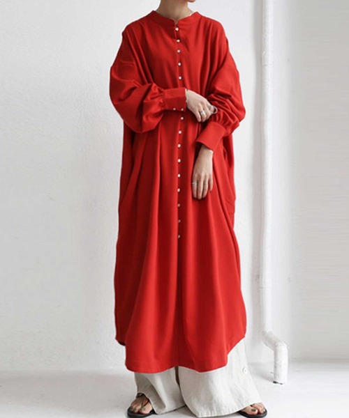 antiqua(アンティカ)の「シャツワンピ(シャツワンピース・レディース・ネイビー/ブラック/ベージュ/テラコッタ・FREE)」の17枚目の写真