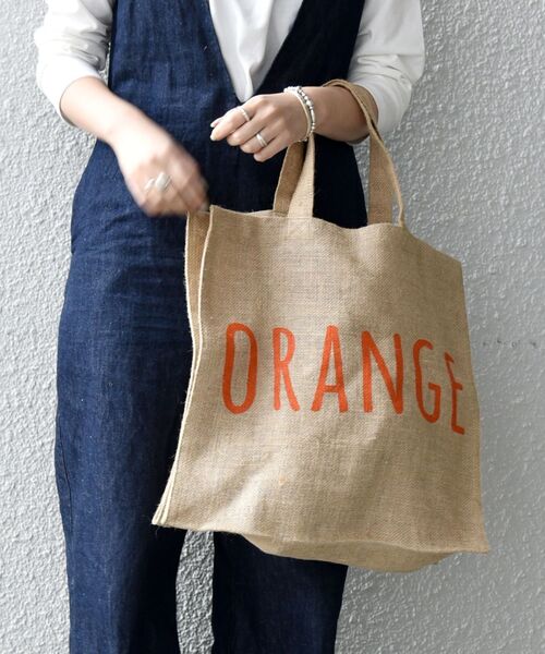 MAISON BENGAL（マイソンベンガル）の「【SHIPS any別注】MAISON BENGAL: ロゴ トートバッグ2◇（トートバッグ・レディース・パープル/イエロー/オレンジ・ONE SIZE）」の10枚目の写真