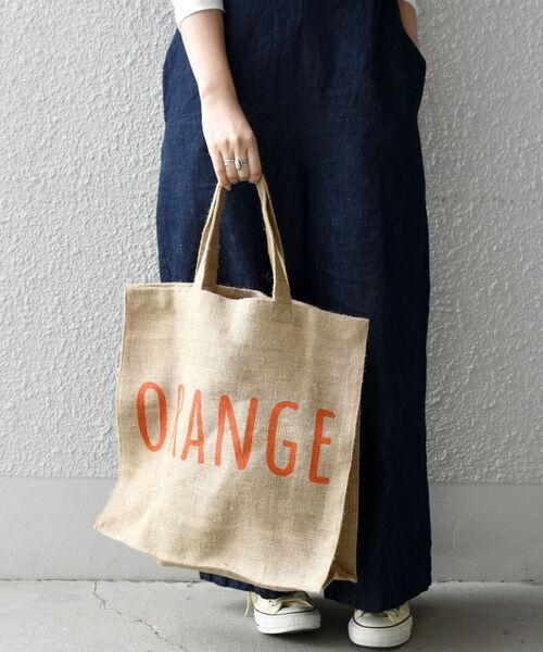 MAISON BENGAL（マイソンベンガル）の「【SHIPS any別注】MAISON BENGAL: ロゴ トートバッグ2◇（トートバッグ・レディース・パープル/イエロー/オレンジ・ONE SIZE）」の11枚目の写真