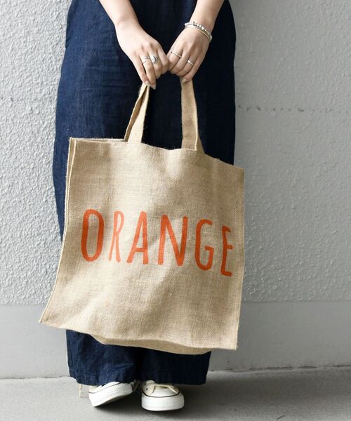 MAISON BENGAL（マイソンベンガル）の「【SHIPS any別注】MAISON BENGAL: ロゴ トートバッグ2◇（トートバッグ・レディース・パープル/イエロー/オレンジ・ONE SIZE）」の12枚目の写真