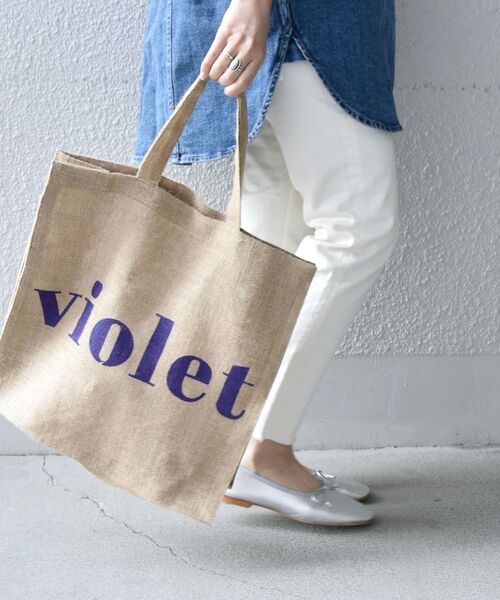 MAISON BENGAL（マイソンベンガル）の「【SHIPS any別注】MAISON BENGAL: ロゴ トートバッグ2◇（トートバッグ・レディース・パープル/イエロー/オレンジ・ONE SIZE）」の17枚目の写真