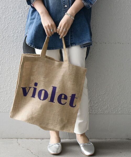 MAISON BENGAL（マイソンベンガル）の「【SHIPS any別注】MAISON BENGAL: ロゴ トートバッグ2◇（トートバッグ・レディース・パープル/イエロー/オレンジ・ONE SIZE）」の18枚目の写真