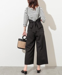 natural couture | 【WEB限定】バックリボンサロぺ(サロペット/オーバーオール)