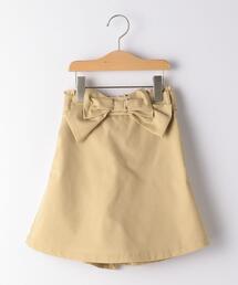 green label relaxing（グリーンレーベルリラクシング）の「【キッズ】ウエストリボン キュロット/ ツイル ベージュ（その他パンツ・キッズ）」