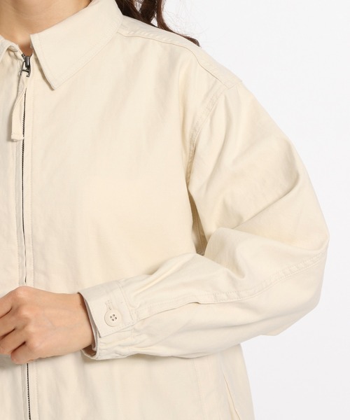 niko and...（ニコアンド）の「バックサテンワークジップブルゾン（ブルゾン・レディース・ライトグレー/カーキ/アイボリー・MEDIUM/LARGE）」の11枚目の写真