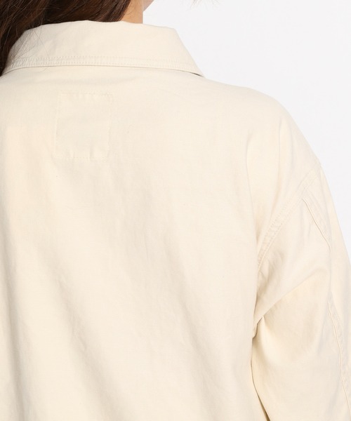 niko and...（ニコアンド）の「バックサテンワークジップブルゾン（ブルゾン・レディース・ライトグレー/カーキ/アイボリー・MEDIUM/LARGE）」の15枚目の写真