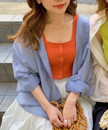 WEGO | WEGO/シアーボリュームスリーブシャツ(シャツ/ブラウス)