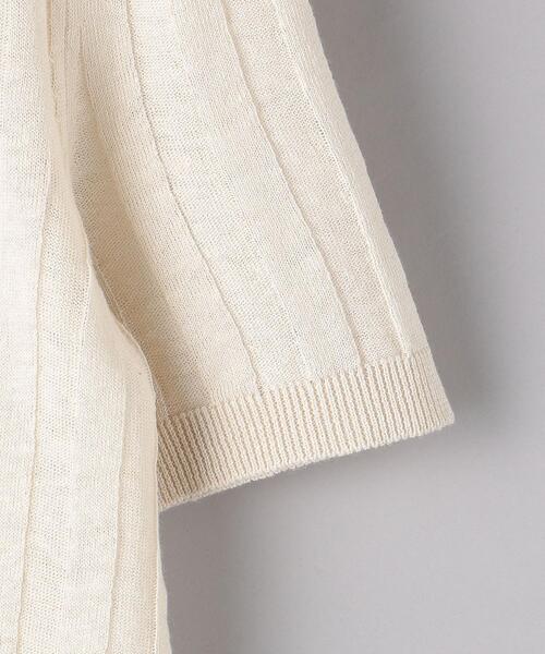 Gunn Johansson（グンヨハンソン）の「＜Gunn Johansson（グン ヨハンソン）＞リブ ニットポロシャツ◆（ポロシャツ・レディース・ネイビー/オフホワイト・38）」の12枚目の写真