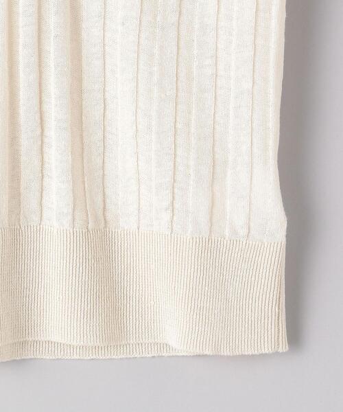 Gunn Johansson（グンヨハンソン）の「＜Gunn Johansson（グン ヨハンソン）＞リブ ニットポロシャツ◆（ポロシャツ・レディース・ネイビー/オフホワイト・38）」の13枚目の写真