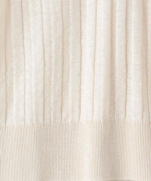 Gunn Johansson（グンヨハンソン）の「＜Gunn Johansson（グン ヨハンソン）＞リブ ニットポロシャツ◆（ポロシャツ・レディース・ネイビー/オフホワイト・38）」の14枚目の写真