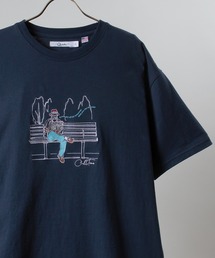 SLOW LIFE STILE PRINT T-SHIRT