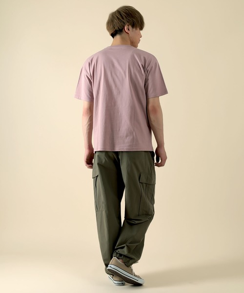 SlashDate(スラッシュデイト)の「SLOW LIFE STILE PRINT T-SHIRT(Tシャツ/カットソー・メンズ・ネイビー/ホワイト系その他/ベージュ/ホワイト/ライトピンク/ブラック・L/M)」の19枚目の写真