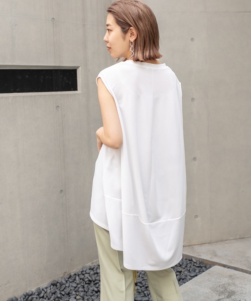 CAPRICIEUX LE'MAGE（カプリシューレマージュ）の「イージーフレンチブラウス（シャツ/ブラウス・レディース・ホワイト/ブラック/ベージュ・FREE）」の2枚目の写真