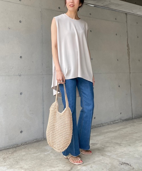 CAPRICIEUX LE'MAGE（カプリシューレマージュ）の「イージーフレンチブラウス（シャツ/ブラウス・レディース・ホワイト/ブラック/ベージュ・FREE）」の11枚目の写真