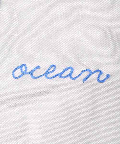 45R（フォーティファイブアール）の「2号帆布のセイルトート（大）（トートバッグ・レディース・ホワイト×ブラウン/ホワイト×ネイビー・FREE）」の6枚目の写真