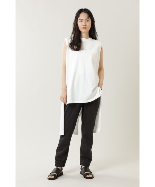 GENE HEAVENS（ジーンヘブンズ）の「(GENE HEAVENS)サルエルジョガースウェットパンツ（スウェットパンツ・レディース・グレー/ピンク・ONE SIZE）」の3枚目の写真