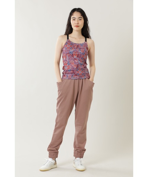 GENE HEAVENS（ジーンヘブンズ）の「(GENE HEAVENS)サルエルジョガースウェットパンツ（スウェットパンツ・レディース・グレー/ピンク・ONE SIZE）」の4枚目の写真