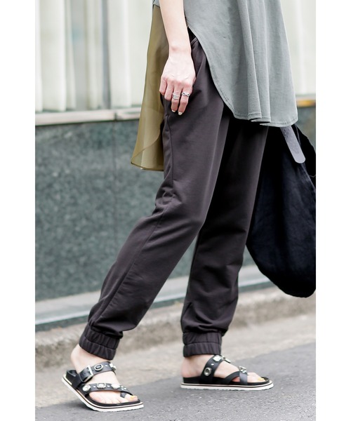 GENE HEAVENS（ジーンヘブンズ）の「(GENE HEAVENS)サルエルジョガースウェットパンツ（スウェットパンツ・レディース・グレー/ピンク・ONE SIZE）」の14枚目の写真