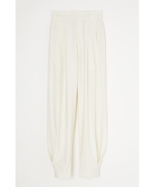 MOUSSY（マウジー）の「TUCK COCOON パンツ（その他パンツ・レディース・ブラック/アイボリー/オレンジ・1/2）」の2枚目の写真