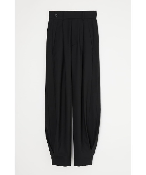 MOUSSY（マウジー）の「TUCK COCOON パンツ（その他パンツ・レディース・ブラック/アイボリー/オレンジ・1/2）」の9枚目の写真