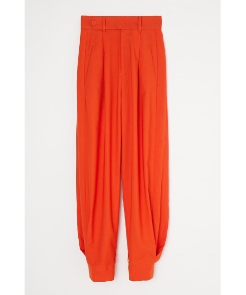 MOUSSY（マウジー）の「TUCK COCOON パンツ（その他パンツ・レディース・ブラック/アイボリー/オレンジ・1/2）」の10枚目の写真