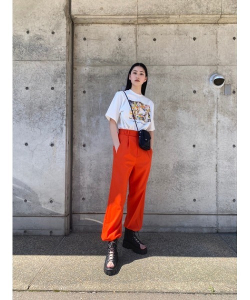 MOUSSY（マウジー）の「TUCK COCOON パンツ（その他パンツ・レディース・ブラック/アイボリー/オレンジ・1/2）」の20枚目の写真