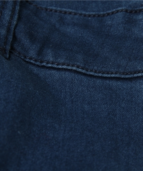 WEGO（ウィゴー）の「WEGO/ZIPハイウエストスキニーパンツ（デニムパンツ・レディース・ホワイト/インディゴブルー/ダークインディゴブルー・LARGE/MEDIUM）」の9枚目の写真