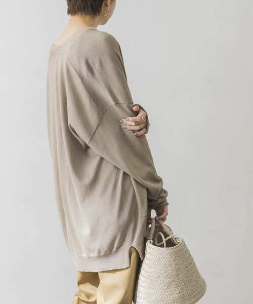 URBAN RESEARCH（アーバンリサーチ）の「UV加工ミディ丈カーディガン（カーディガン/ボレロ・レディース・チャコールグレー/ライトグレー/カーキ・FREE）」の17枚目の写真