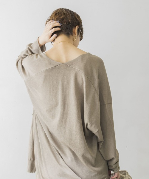 URBAN RESEARCH（アーバンリサーチ）の「UV加工ミディ丈カーディガン（カーディガン/ボレロ・レディース・チャコールグレー/ライトグレー/カーキ・FREE）」の13枚目の写真