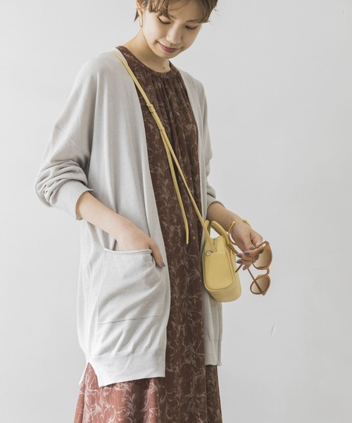 URBAN RESEARCH（アーバンリサーチ）の「UV加工ミディ丈カーディガン（カーディガン/ボレロ・レディース・チャコールグレー/ライトグレー/カーキ・FREE）」の18枚目の写真