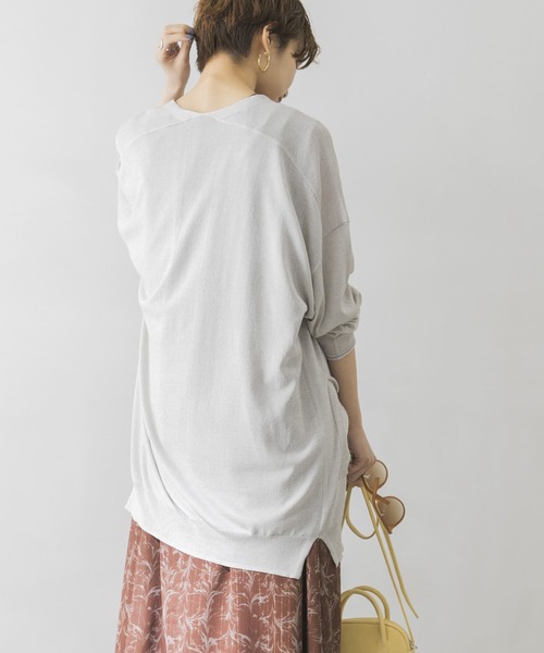 URBAN RESEARCH（アーバンリサーチ）の「UV加工ミディ丈カーディガン（カーディガン/ボレロ・レディース・チャコールグレー/ライトグレー/カーキ・FREE）」の14枚目の写真