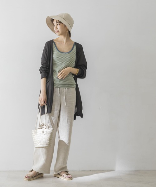 URBAN RESEARCH（アーバンリサーチ）の「UV加工ミディ丈カーディガン（カーディガン/ボレロ・レディース・チャコールグレー/ライトグレー/カーキ・FREE）」の15枚目の写真